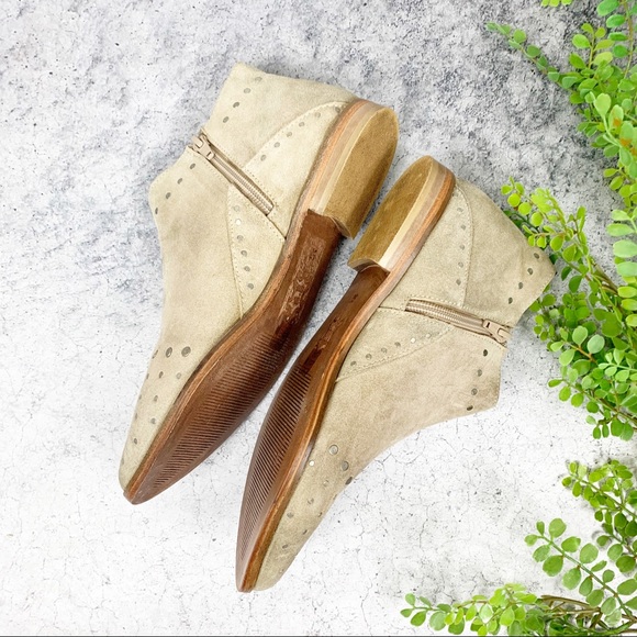 Free People Aquarian Tan Ankle Boot Taupe - Picture 5 of 9